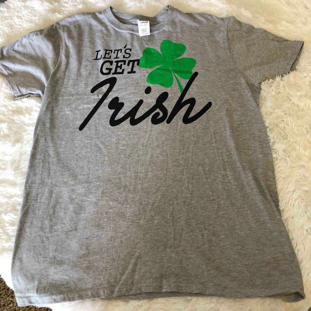 🇺🇸 Irish Gray St. Patrick’s T-Shirt, Sz Large